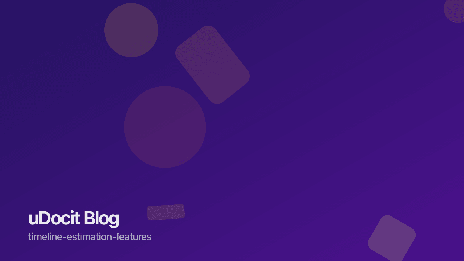 타임라인 추정 기능 업데이트