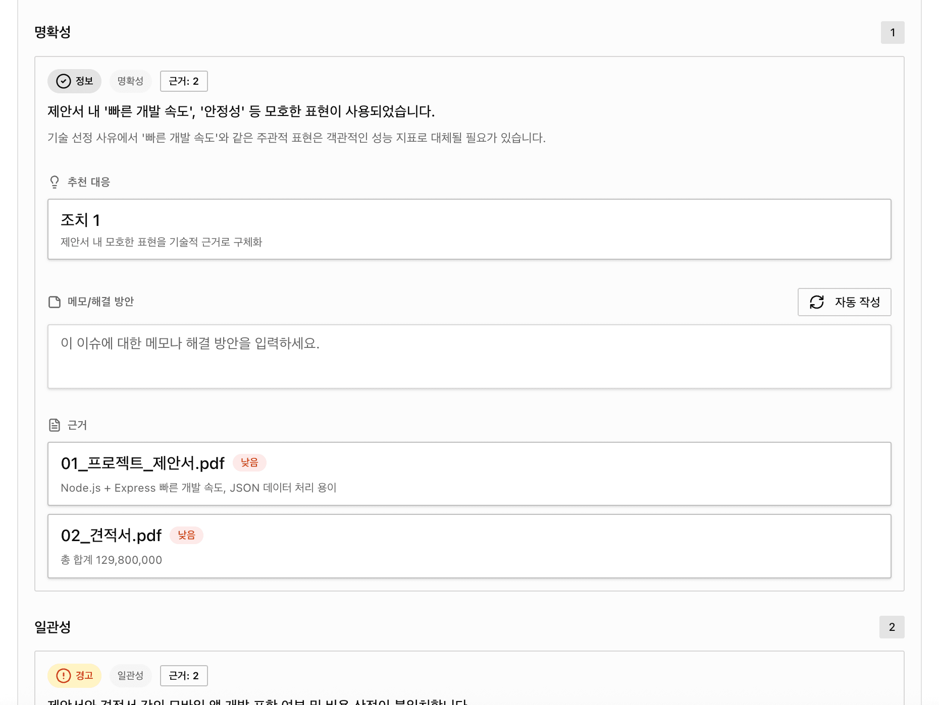 Document risk analysis